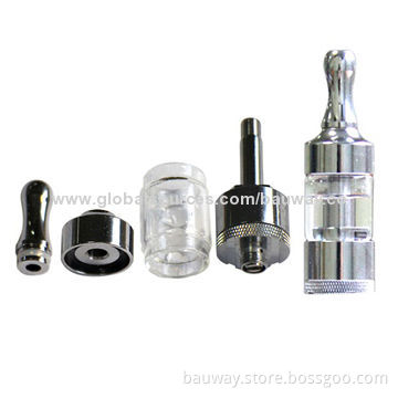 Bauway Manufacturer Protank Glass Tube Bottom Coil Clearomizers, 2.5mL Capacity, 600 Puffs